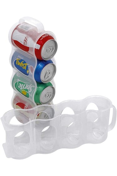 ChasBete Portable Soda Can Organizer for Refrigerator Shelf, Beer Can Holder, Fridge Storage Slidin