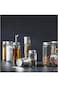 Glass Oil and Vinegar Dispenser Bottle with Stainless Steel Lid, 16 cm