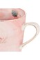 Goldedge Elegance &amp; Agreeable Pink Flamingo Mugs - Set of 2 Pc with Gold Color Stainless Steel Stir