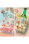 صينية مكعبات الثلج المستديرة من AGREON مع غطاء وصندوق لصنع كرات الثلج للفريزر مع حاوية دائرية صغيرة