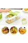 Gluckluz Vegetable and Fruit Cutter for Kitchen (12 Pieces)
