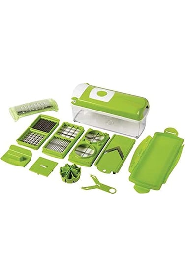 Gluckluz Vegetable and Fruit Cutter for Kitchen (12 Pieces)