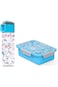 Eazy Kids Lunch Box and Tritan Water Bottle w/Snack Box, Shark - Blue, 450ml