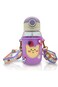 YRQX Kawaii Water Bottle for Girls, Cute Water Bottles with Straw, Leakproof Water Bottle, with Adj