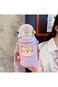 YRQX Kawaii Water Bottle for Girls, Cute Water Bottles with Straw, Leakproof Water Bottle, with Adj