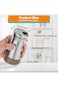 Salt and Pepper Shakers, with Adjustable Pour Hole, Stainless Steel Salt Shaker with Clear Glass Bo