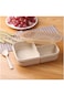 Nessan Wheat Fiber Lunch Box For Adults Lunch Containers For Kids 3 Compartment Lunch Box Food Cont