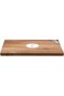 Bien Servi Rectangular Acacia Tray with Handle Brown and Silver 36 x 26cm AW19-X005-L