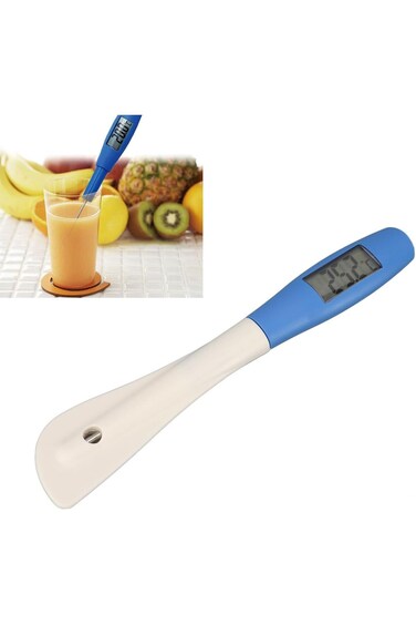 Versatile Candy Spatula Thermometer, 160mAh Silicone Digital Cooking Thermometer for Precise Temper
