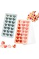 Tazweeq Ice Cube Trays with Lids, 2 Pack Heart ice Molds, 21 Holes Silicone Heart Ice Cube Molds, F