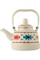 Al Saif Sword Clay Tea Kettle, 1.1 Liter Capacity, Red