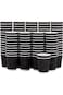 CUPZI 50 Pack 8 oz Insulated Ripple Triple Wall Paper Coffee Cups with Black Lids, Premium Disposab