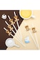 TERRIFI 60 Pcs Bear Paper Straws, Eco-Friendly Disposable Drinking Straws for Spring Birthday, Baby