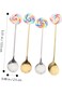 Excefore 4Pcs lollipop coffee scoop, decorative coffee spoon, stainless steel spoon kitchen spoon s