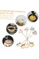 Excefore 4Pcs lollipop coffee scoop, decorative coffee spoon, stainless steel spoon kitchen spoon s