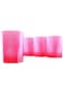 Royalford Acrylic Plain Shape Glass 4 Piece Set, Pink