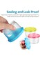 Small Food Containers with Lids, Reusable Snack Pots Microwave Freezer Safe 6PC 160ML