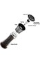 Salt and Pepper Grinder, Glass Ceramic Grinder Stainless Steel Refillable Salt &amp; Peppercorn Shakers