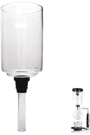 ماكينة صنع الشاي والقهوة MIBRU مزودة بشفرات إضافية علوية زجاجية سعة 500 مل و5 أكواب، ماكينة صنع قهوة مفرغة من الهواء للتخمير