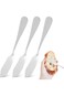 3Pcs Butter Knives, Stainless Steel Butter Spreader, Knives for Pastry and Cold Butter Sandwich Che