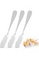 3Pcs Butter Knives, Stainless Steel Butter Spreader, Knives for Pastry and Cold Butter Sandwich Che