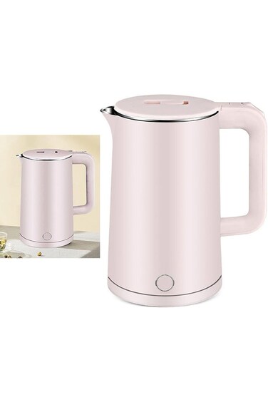 غلاية مياه كهربائية، فوهة كبيرة 2.3 لتر، غلاف بلاستيكي مطلي، فولاذ مقاوم للصدأ، 4 حماية أمان