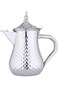 ZAD Hammer Design Chrome Plated Stainless Steel Milk Pot with Hollow Handle Body, 1.5 Liter Capacit