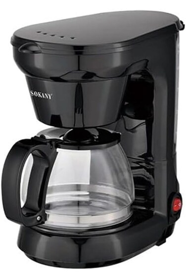 650W 750ml Coffee Maker/Coffee Machine 6 Cup, With Glass Carafe and Drip Stop Mechanism To Avoid Sp
