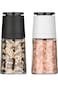 NALACAL Salt and Pepper Grinder Set of Two, Salt and Pepper Shakers with Adjustable Ceramic Core&amp; G