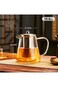 NALACAL Glass Teapot Stovetop 18.6 OZ, Borosilicate Clear Tea Kettle with Removable 18/8 Stainless