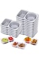 TNTAIAHL 15 Sets Double Compartment Condiment Container With Lids, Reusable Snack Container for Sau