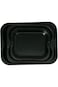 Cake King 3-Piece Carbon Steel Rectangular Non-Stick Pan Roaster Set Black