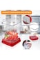 Cup Slicer Fruit Strawberry Cutte, New Fruit and Vegetable Speed Slicer with Push Plate, Stainless
