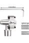 Piercing Valve Kits BPV-31 Refrigerator Tap Valve Compatible with 1/4 Inch, 5/16 Inch, 3/8 Inch Out