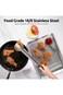 U-Taste Stainless Steel Kitchen Tongs: 41 cm Extra Long Large Heat Resistant Cooking Tong with One
