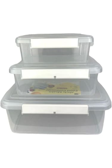 Food Container Set of 3 Food Storage Containers with Lids 2L,3L,5L GlobalANRD-028