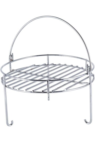 Al Sanidi Mesh Mandi Pressure Cooker Stainless Steel, Mandi Pot Grid, Silver, Size 21 cm