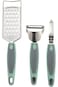 Alsanidi, Plastic Fruit Vegetable Peeler, Potato Peeler, Green, Set of 3, 6932111306105