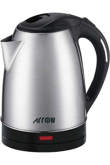 ARROW 2.5 LTR 1800W Electric Kettle, Stainless Steel Body, Double Layer Protection, Quick Reboil, F
