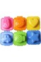 Khazna Egg Rice Mold, 6pcs Cartoon Cute Boil Shape Egg Sushi Rice Making Moulder Decorating Fondant