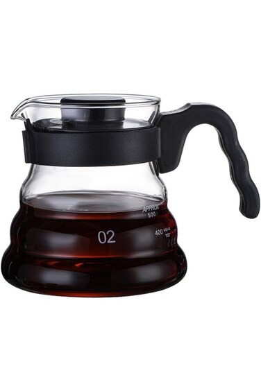 MIBRU V60 Coffee Server 500ml   Heat Resistant Glass Pot   Pour Over Coffee Tea Server   Kettle Cof
