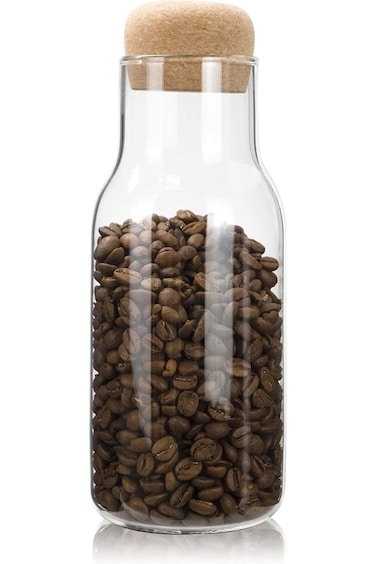MIBRU Coffee Beans Container Glass Bottle