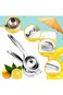 Portalov Lemon Squeezer, Stainless Steel Handhelp Juicer for Lemon, Hand Press Citrus Juicer, Lime