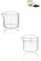 Sweet seven&reg; Glass Creamer Mini Milk Jug for Coffee &amp; Tea - 120ml Kitchen Sauce Cup, Elegant Glass