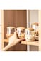 KASTWAVE Airtight Glass Storage Jar with Bamboo Lid, 400 ML Decorative Container for Coffee, Spices