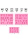 4 PCS Letters Molds and Numbers Molds, Silicone Fondant Mold Chocolate Molds 0-9 Number Handmade So