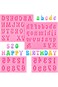 4 PCS Letters Molds and Numbers Molds, Silicone Fondant Mold Chocolate Molds 0-9 Number Handmade So