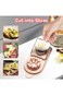 Ubitree Egg Slicer, Multipurpose 2 in 1 Egg Cutter Stainless Steel Wire Hard Boiled Egg Slicer with