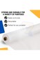 AlsayedP 60 Pcs White Sufra Roll Plastic Table Cover Roll 110 x 100cm Disposable Table Cloth for Pi