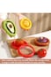 1/2 Sets Food Savers - Fruit and Vegetable Shaped Savers, Onion Storage Container   Reusable Refrig